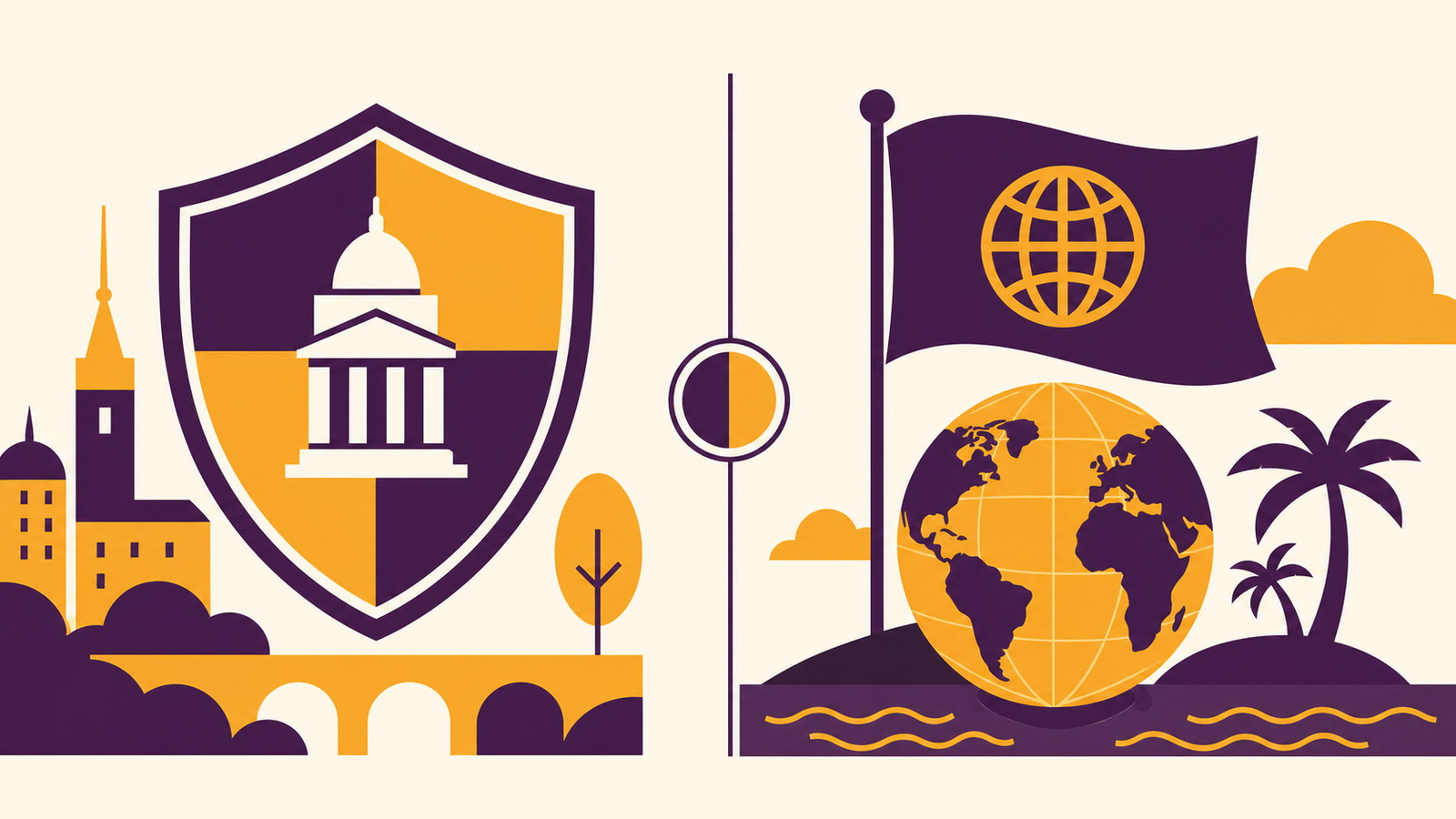 Illustration som visar skillnaden mellan svensk spellicens och utländska licenser från Malta, Estland och Curaçao