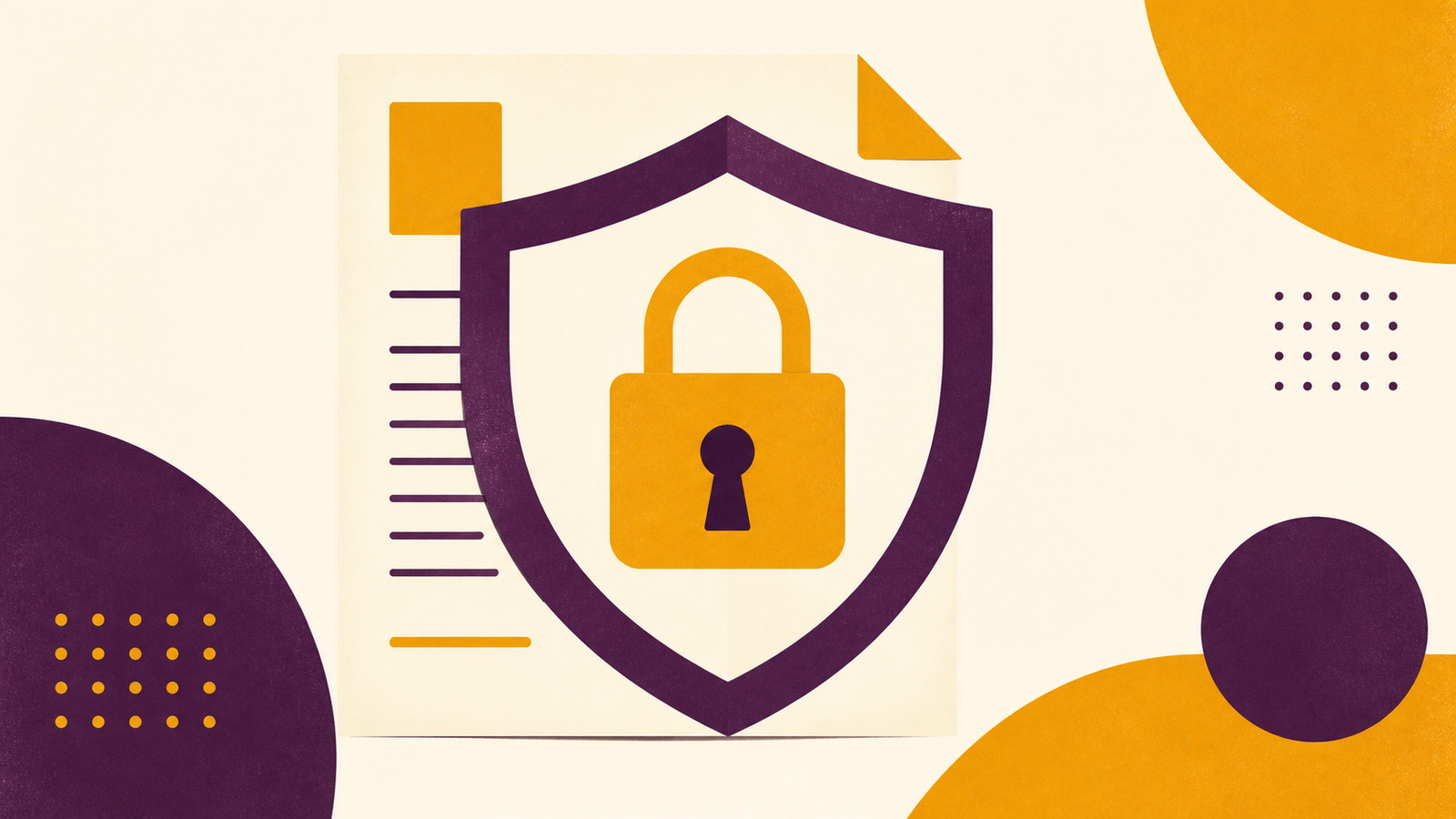 Illustration av ett lås som symboliserar skyddet av besökares personuppgifter enligt GDPR